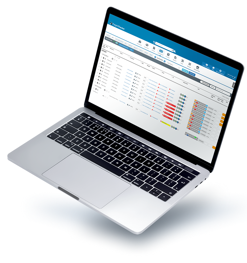 freighttracker-containers-laptop FreightTracker software